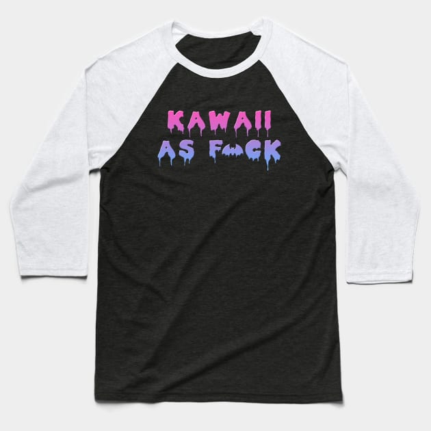 Kawaii AF censored Baseball T-Shirt by HomicidalHugz